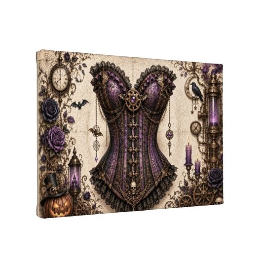 Small Canvas Prints Wall Art Decor Halloween Steampunk Corset